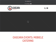 Tablet Screenshot of cascara-events.com